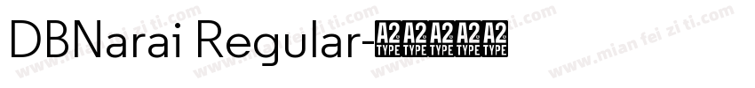 DBNarai Regular字体转换
